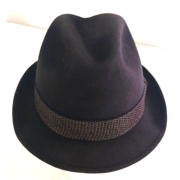 Vintage MALLORY Sam Snead Hat Fedora Style 6 7/8 Black Made in Canada Lined - Picture 7 of 16